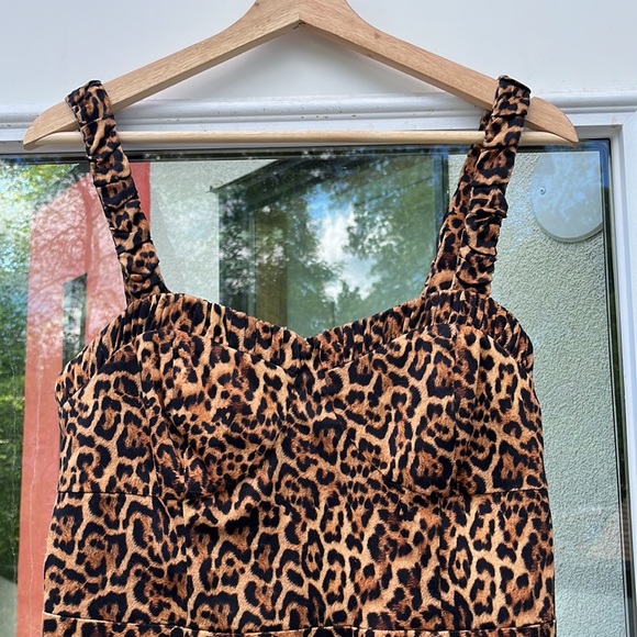 NWT Zara Animal Print Mini Dress - Picture 9 of 11